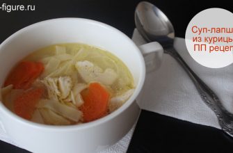 ПП рецепт супа-лапши из курицы