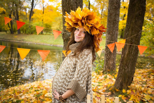 идеи фотосессии для беременных на природе осенью 2