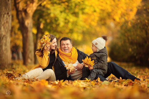 идеи для семейной фотосессии на природе осенью