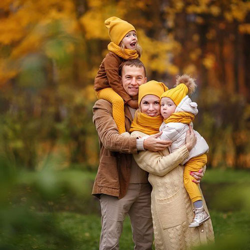 идеи для семейной фотосессии осенью на природе с детьми 2