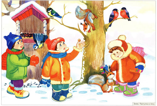 Короткие стихи про зиму для детей 2-3 лет
