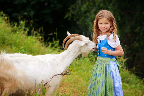 Лёгкие загадки про животных для детей: коза