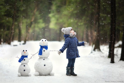 Красивые стихи про снеговика для детей 4-5 лет
