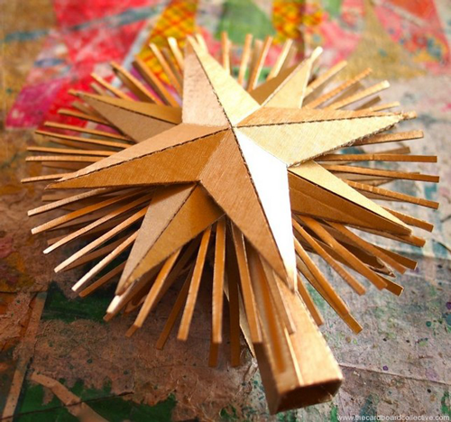 рождественская звезда своими руками поделка из подручных материалов 10