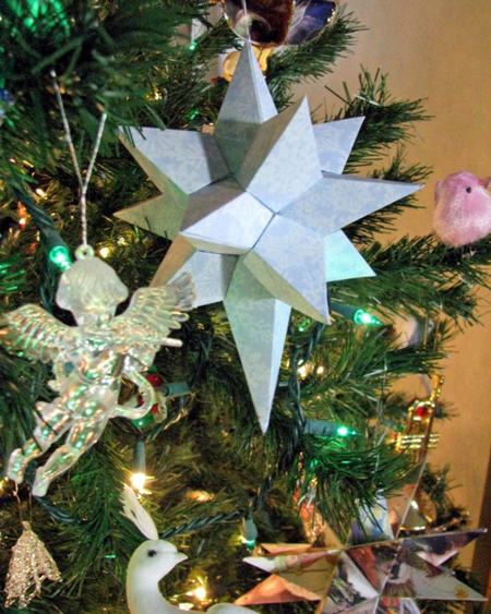 рождественская звезда своими руками поделка из подручных материалов 2
