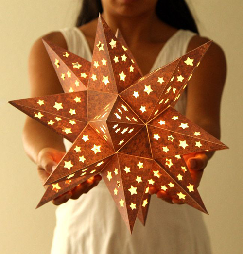 рождественская звезда своими руками поделка из подручных материалов