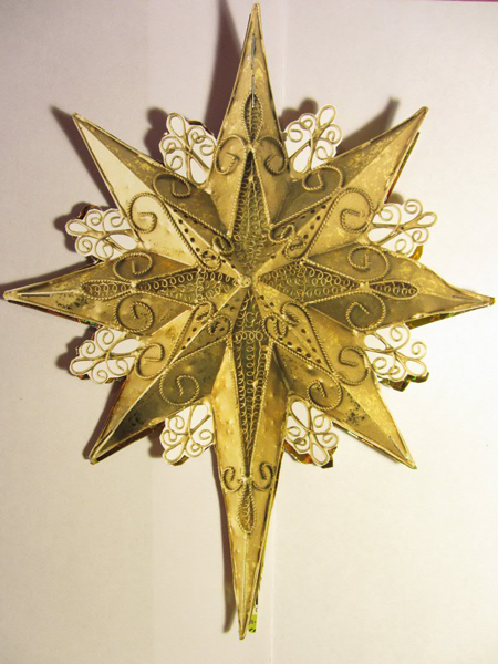 поделка рождественская вифлеемская звезда своими руками 6