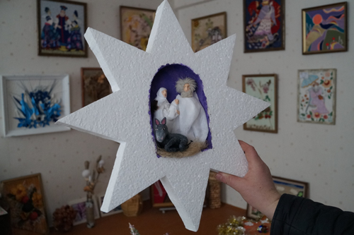 поделка рождественская вифлеемская звезда своими руками 4