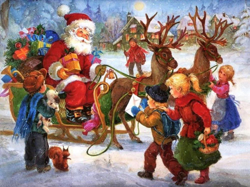 Загадки про Деда Мороза для детей 4 лет