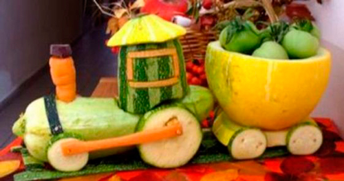 простая поделка из овощей для детского сада 7
