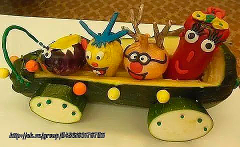 осенние поделки из овощей для детского сада