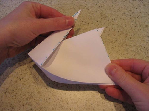 оригами кролик из бумаги для детей 9