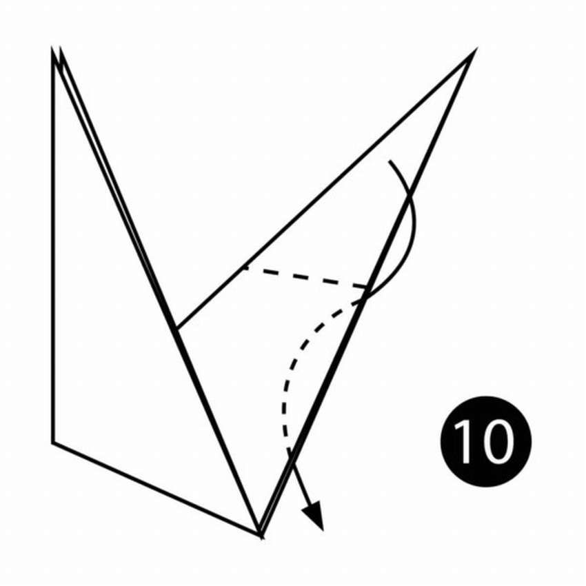 оригами кролик из бумаги понятные схемы 5