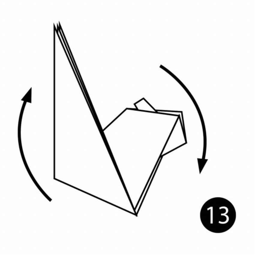 оригами кролик из бумаги понятные схемы 8