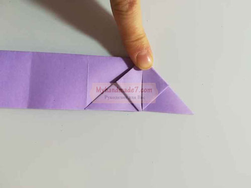 оригами кролик из бумаги легко и просто 5
