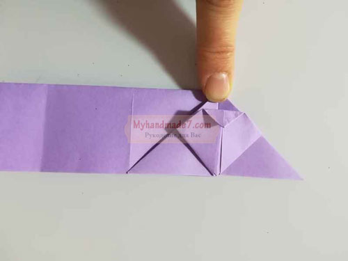 оригами кролик из бумаги легко и просто 6