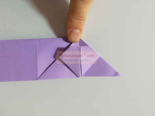 оригами кролик из бумаги легко и просто 7