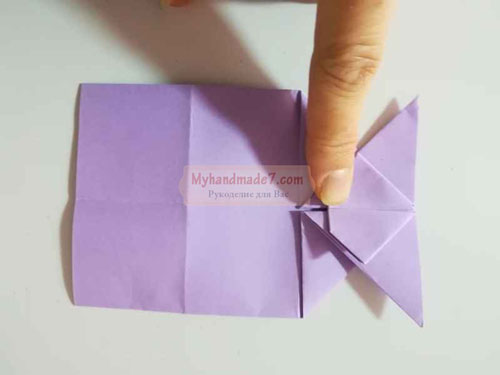оригами кролик из бумаги легко и просто поэтапно