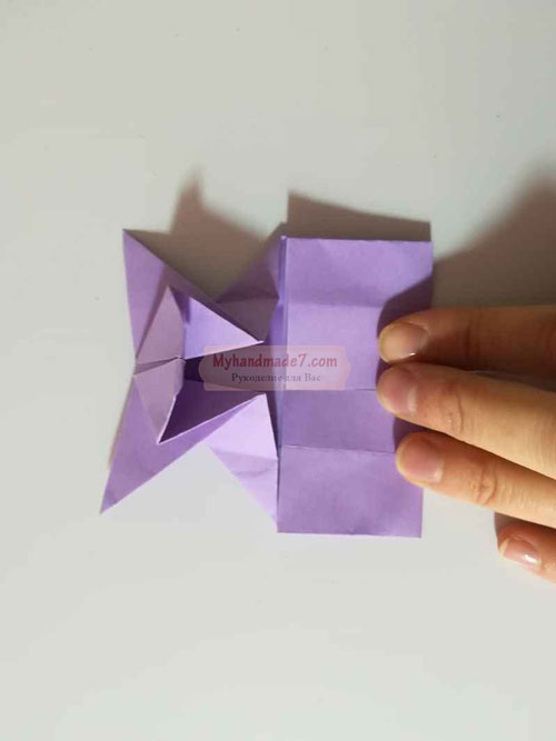 оригами кролик из бумаги легко и просто поэтапно 4