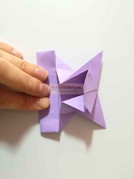 оригами кролик из бумаги легко и просто поэтапно 5