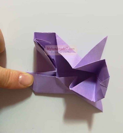 оригами кролик из бумаги легко и просто поэтапно 7