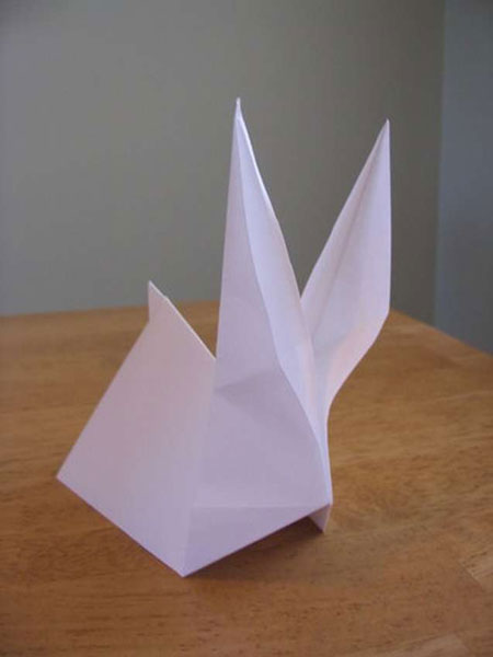 как сделать кролика из бумаги оригами 7