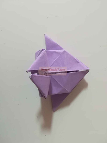 оригами кролик из бумаги легко и просто поэтапно для детей