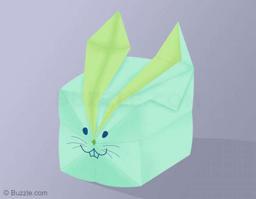 как сделать кролика из бумаги оригами а4