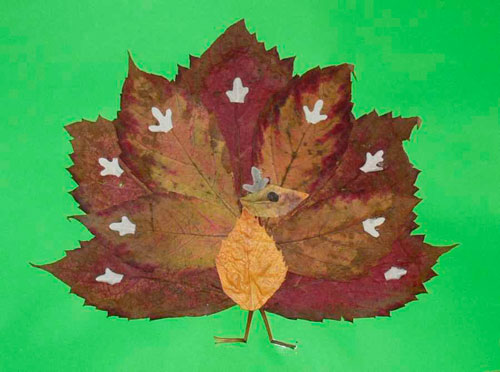 простые поделки из листьев для детского сада 2