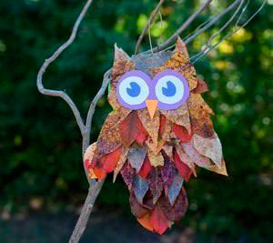 поделки из листьев для детского сада на тему осень своими руками 3