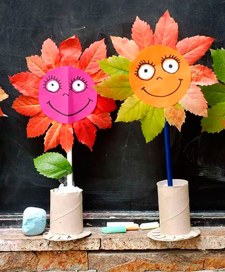 поделки из листьев для детского сада на тему осень своими руками