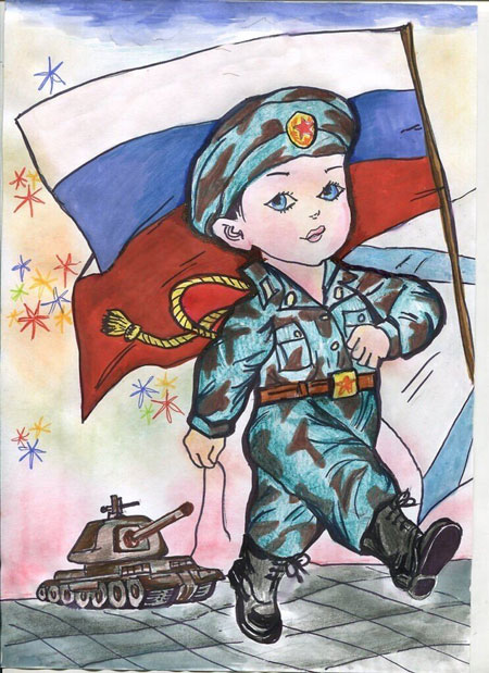 новогодняя открытка своими руками солдату от детей 2