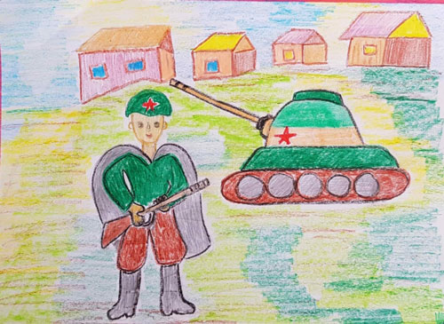 новогодние открытки солдатам от детей 7