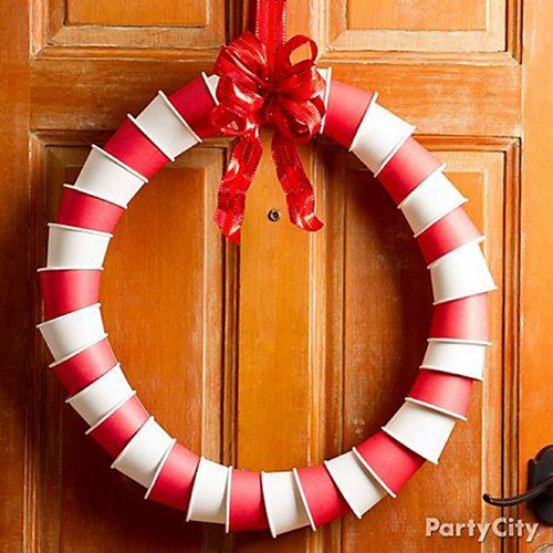 рождественский венок на дверь своими руками пошагово 4