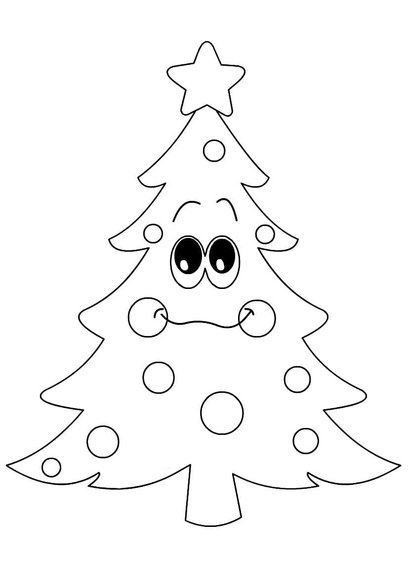 раскраска новогодняя елка картинки для школьников 2