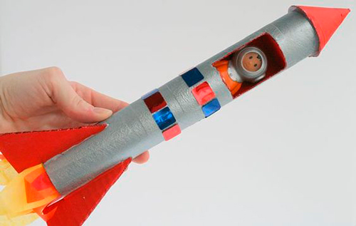 объемная ракета из бумаги своими руками для детей 6