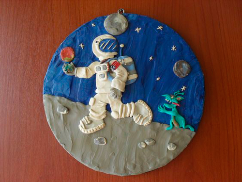 поделки ко дню космонавтики для дошкольников из фольги
