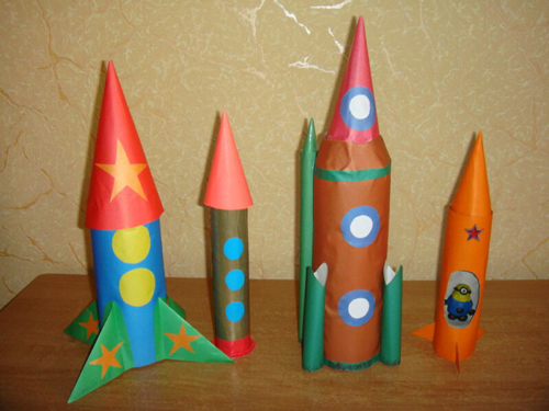 Ракета из бумаги своими руками для детей