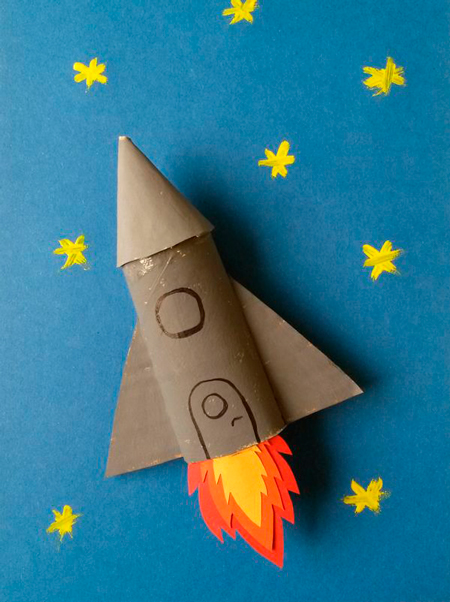 Ракета из бумаги своими руками для детей 2