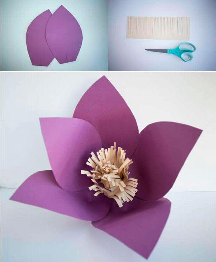 цветы из цветной бумаги своими руками пошаговая инструкция 6