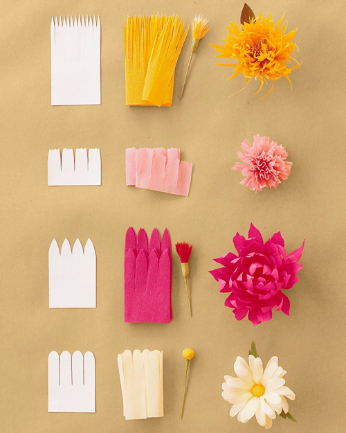 сделать цветы из цветной бумаги своими руками 7