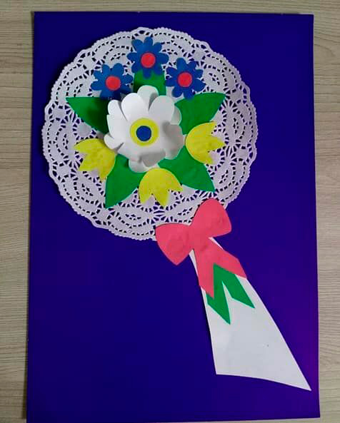 объемная открытка на 8 марта в детском саду подготовительная группа аппликация 9