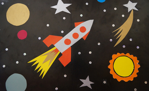 Поделки в детский сад на День космонавтики 4