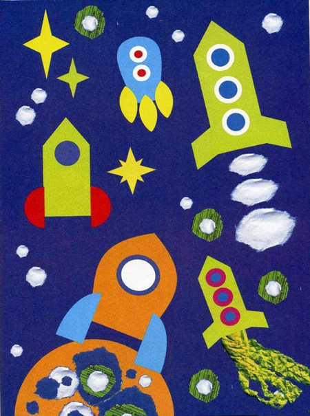 Поделки в детский сад на День космонавтики 5