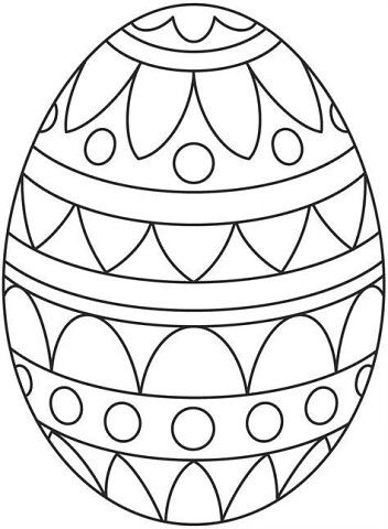 как нарисовать пасхальное яйцо раскраска 10