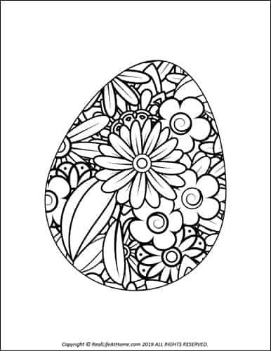 как нарисовать пасхальное яйцо раскраска карандашом 9