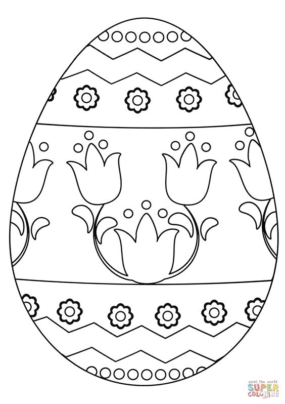 как нарисовать пасхальное яйцо раскраска