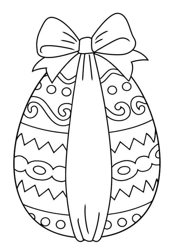как нарисовать пасхальное яйцо раскраска для детей 7