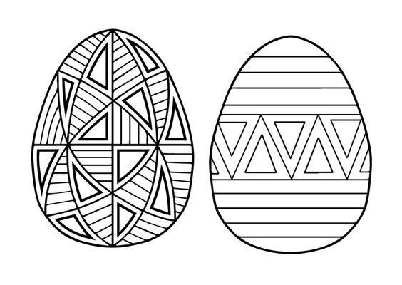 как нарисовать пасхальное яйцо раскраска 6