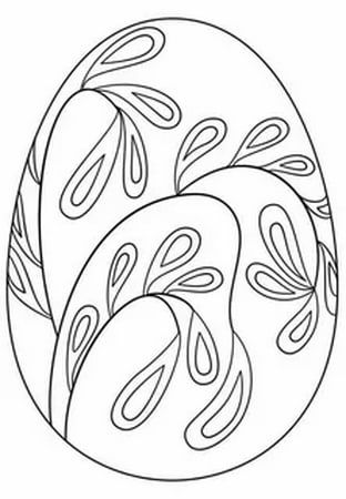 как нарисовать пасхальное яйцо раскраска для детей 3
